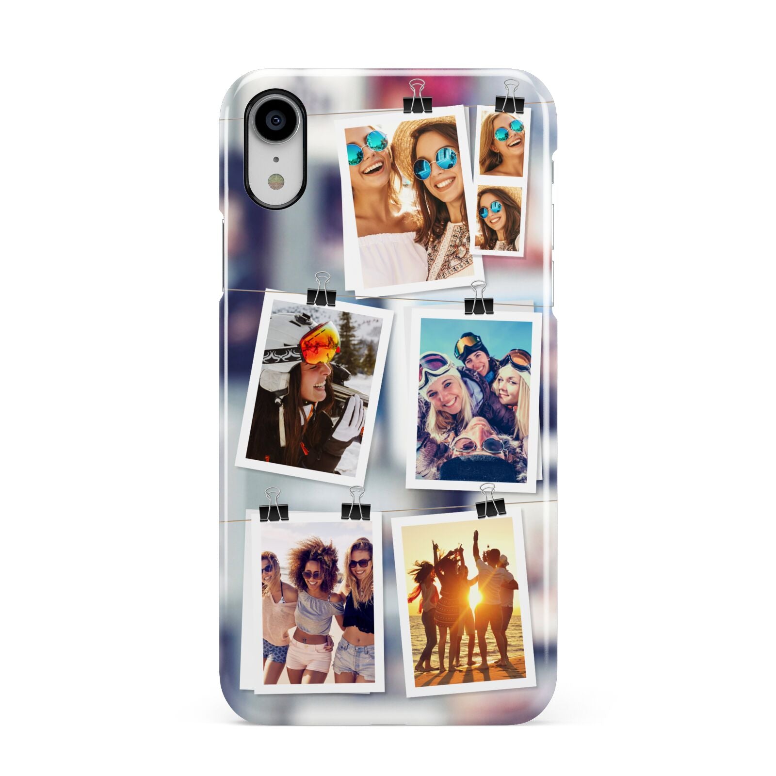 Photo Wall Montage Upload Apple iPhone XR White 3D Snap Case
