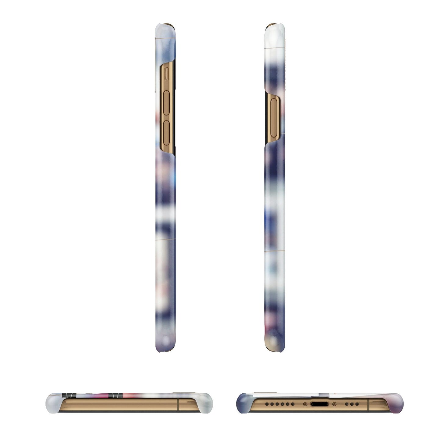 Photo Wall Montage Upload Apple iPhone Xs 3D Wrap Snap Case Angled Images