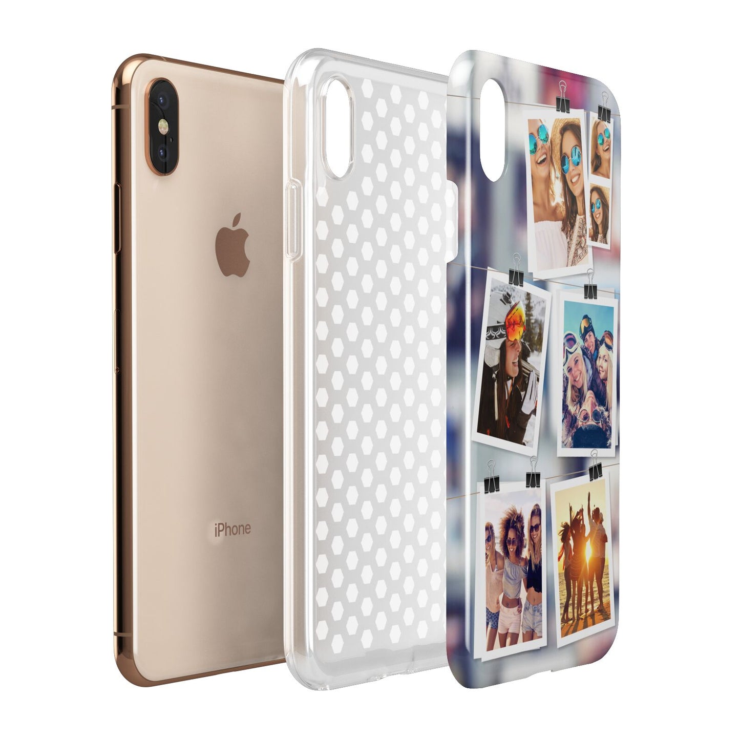 Photo Wall Montage Upload Apple iPhone Xs Max 3D Tough Case Expanded View