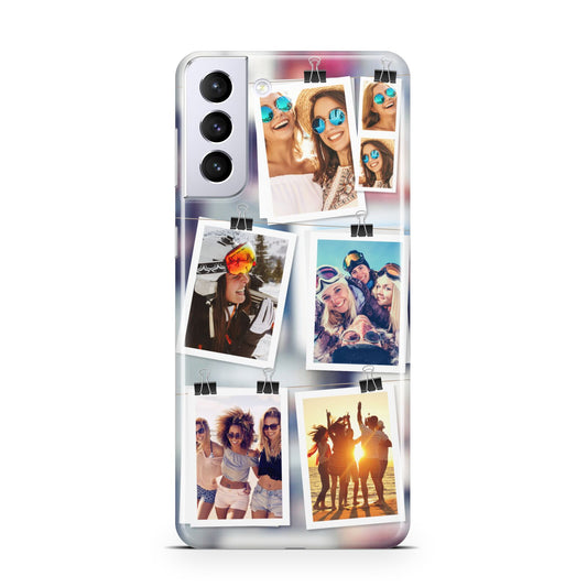 Photo Wall Montage Upload Samsung S21 Plus Phone Case