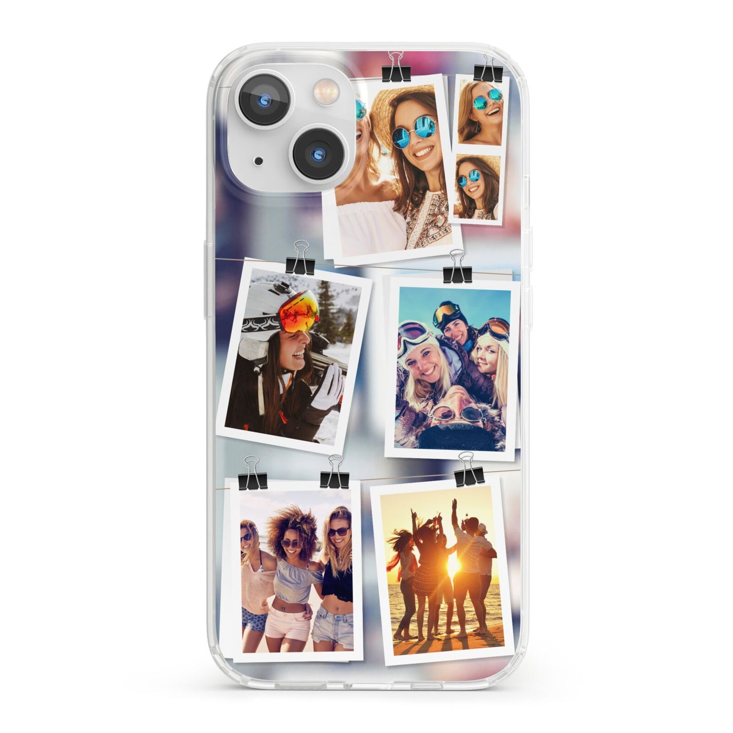 Photo Wall Montage Upload iPhone 13 Clear Bumper Case