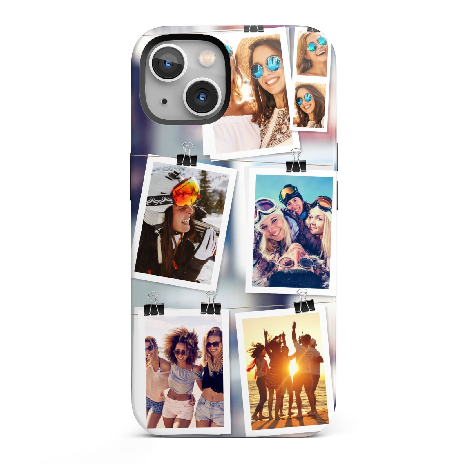 Photo Wall Montage Upload iPhone 13 Full Wrap 3D Tough Case