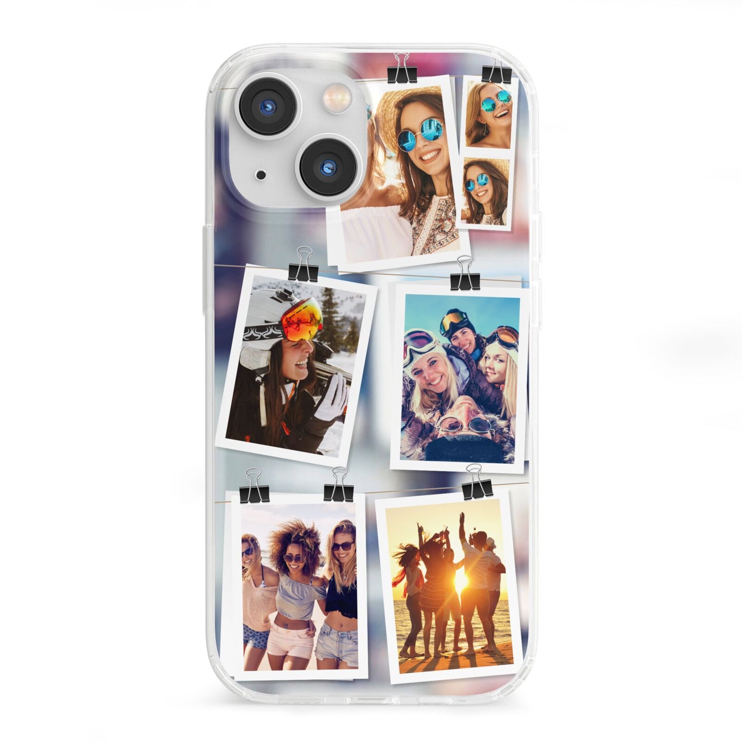 Photo Wall Montage Upload iPhone 13 Mini Clear Bumper Case