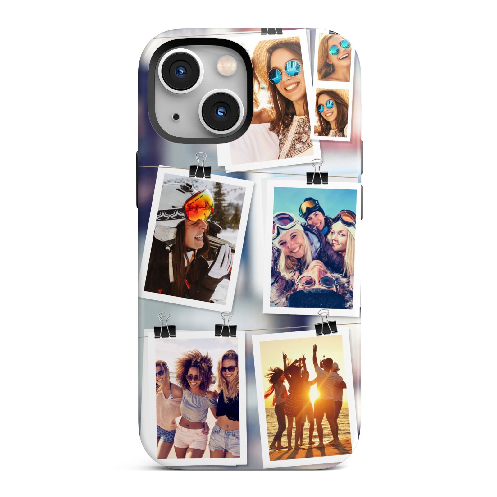 Photo Wall Montage Upload iPhone 13 Mini Full Wrap 3D Tough Case