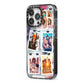 Photo Wall Montage Upload iPhone 13 Pro Black Impact Case Side Angle on Silver phone