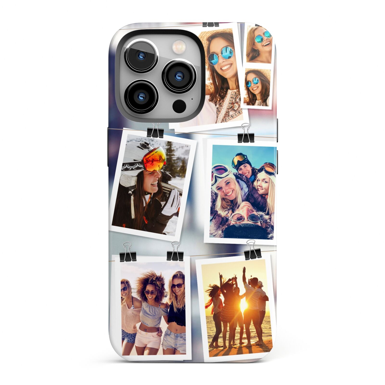 Photo Wall Montage Upload iPhone 13 Pro Full Wrap 3D Tough Case