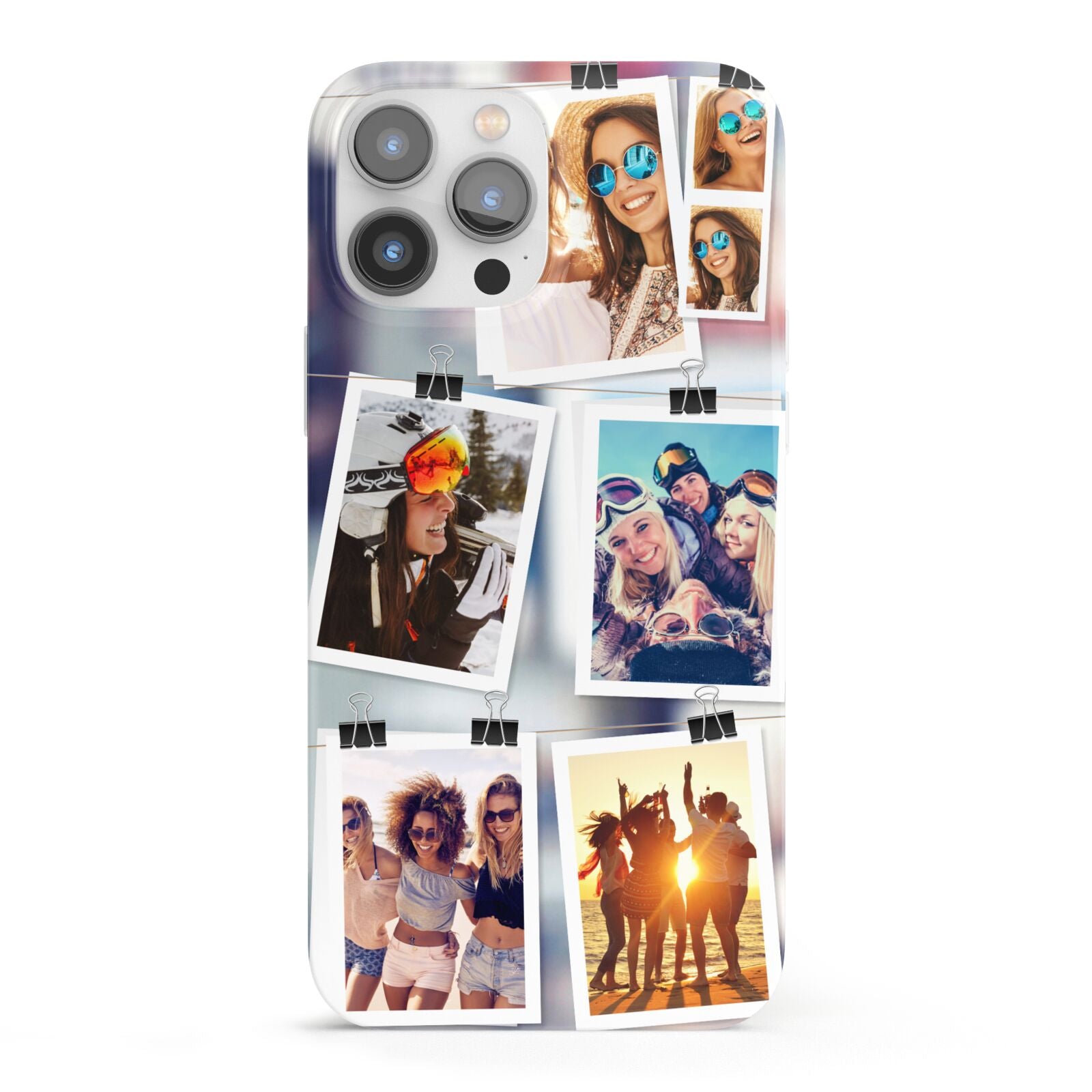 Photo Wall Montage Upload iPhone 13 Pro Max Full Wrap 3D Snap Case