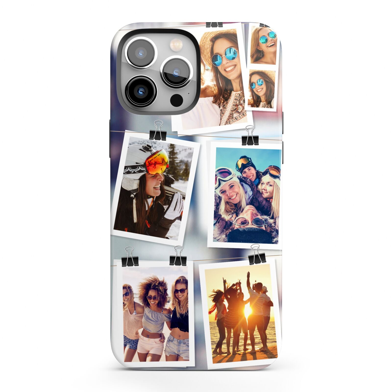 Photo Wall Montage Upload iPhone 13 Pro Max Full Wrap 3D Tough Case