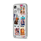Photo Wall Montage Upload iPhone 14 Pro Max Clear Tough Case Silver Angled Image