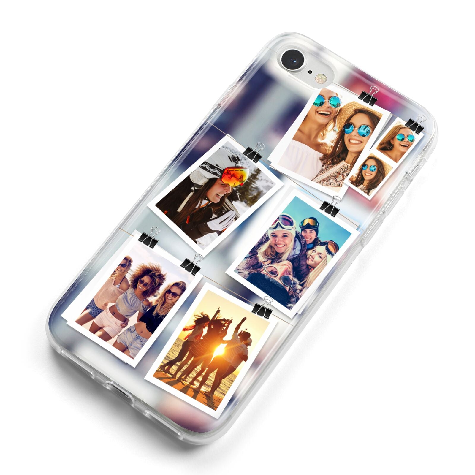 Photo Wall Montage Upload iPhone 8 Bumper Case on Silver iPhone Alternative Image