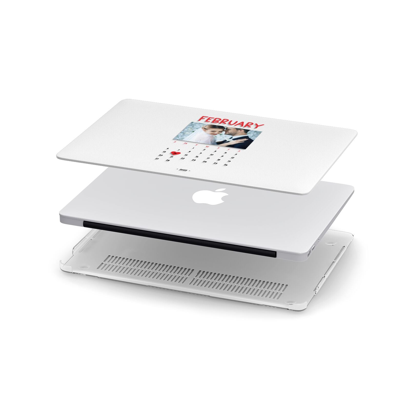 Photo Wedding Anniversary Apple MacBook Case in Detail