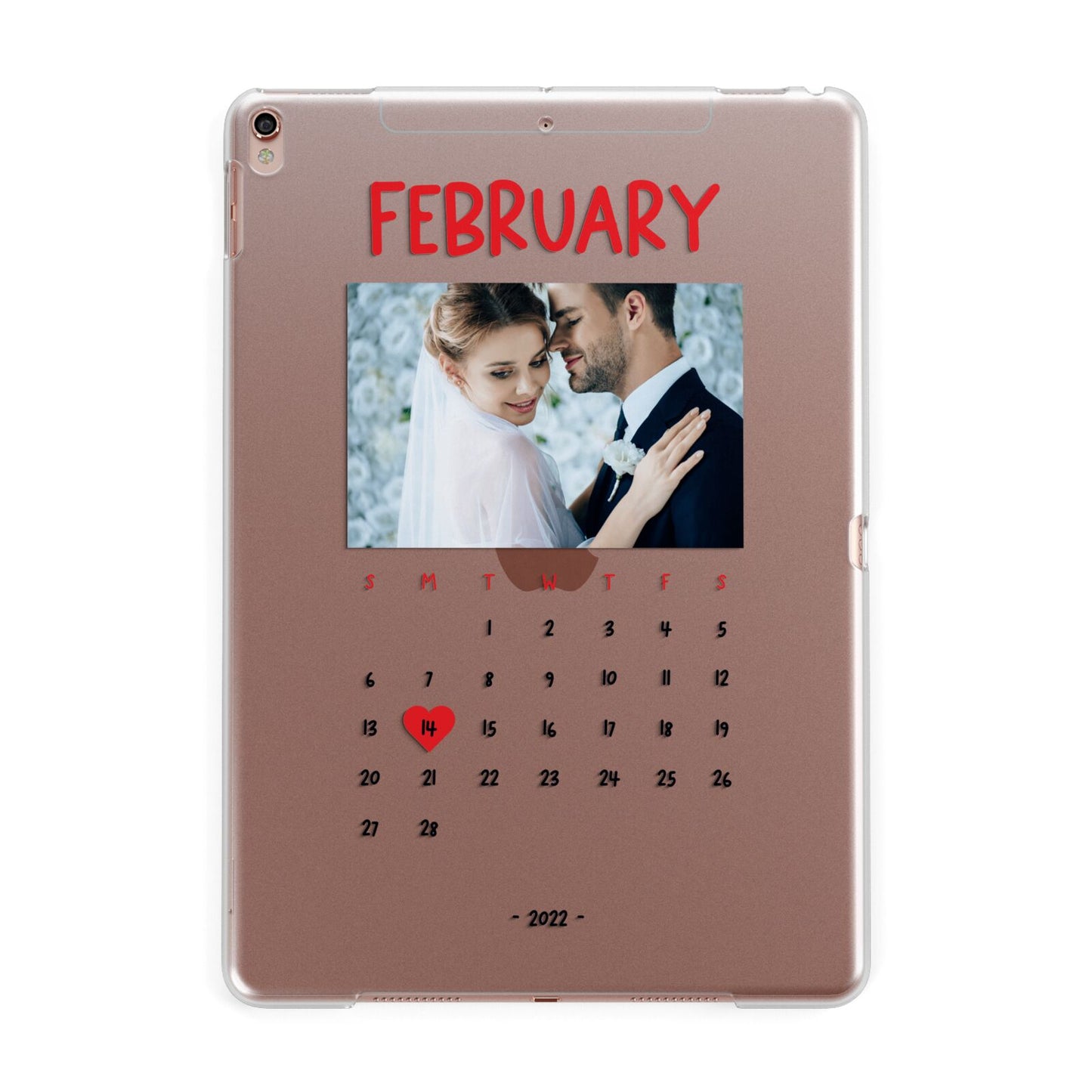Photo Wedding Anniversary Apple iPad Rose Gold Case