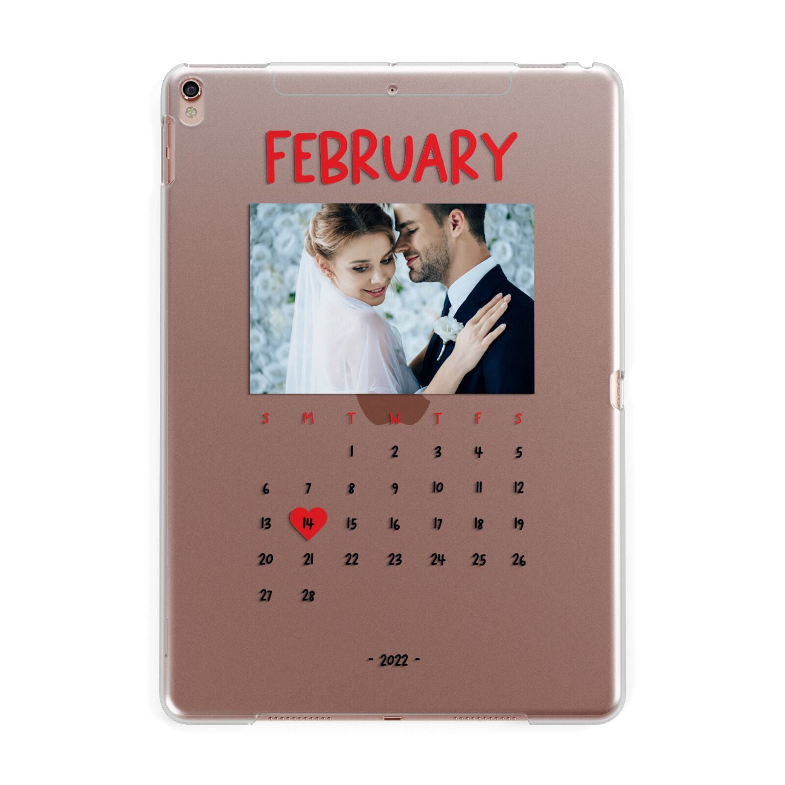 Photo Wedding Anniversary Apple iPad Rose Gold Case