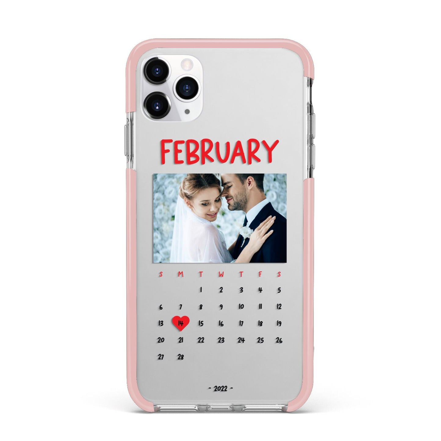 Photo Wedding Anniversary iPhone 11 Pro Max Impact Pink Edge Case