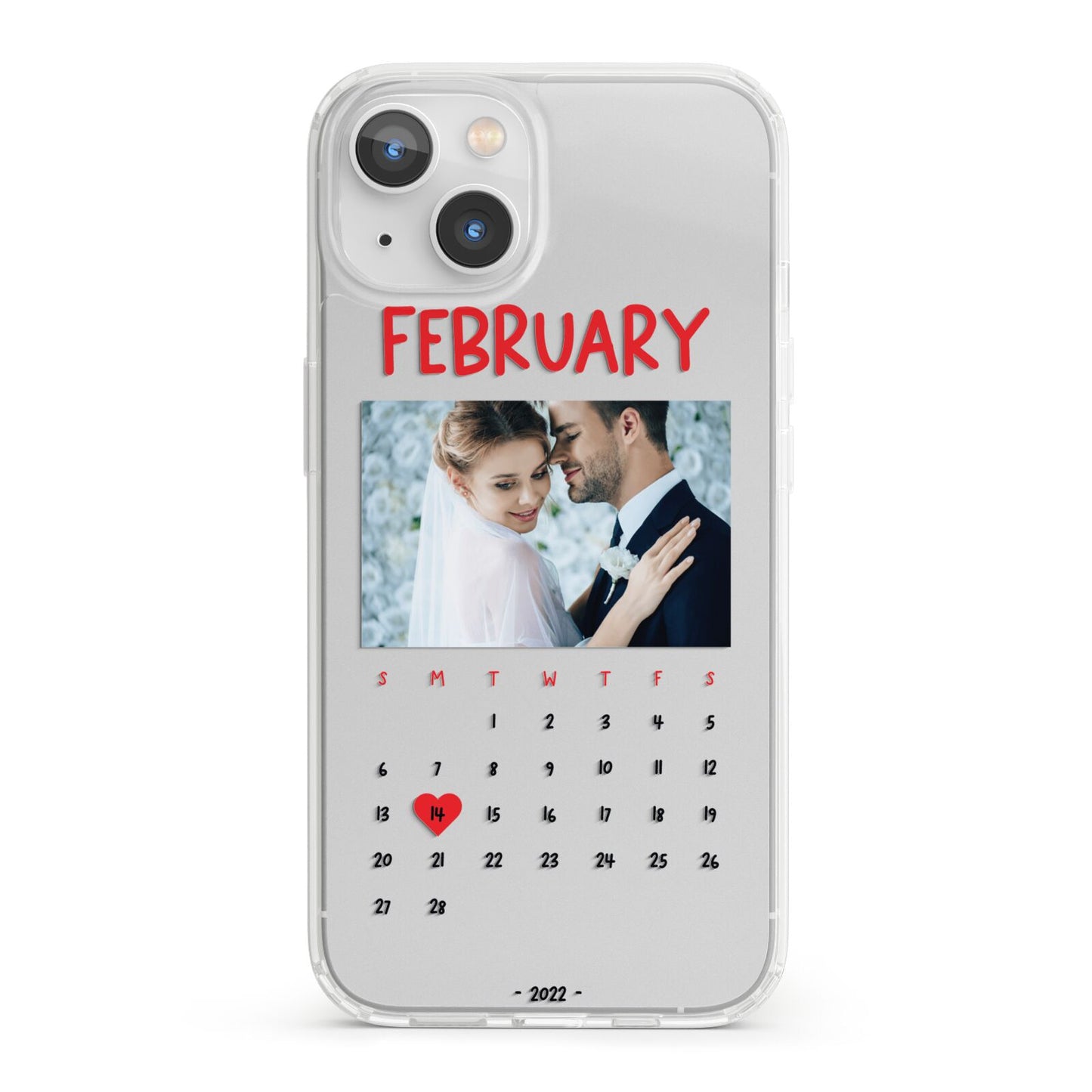 Photo Wedding Anniversary iPhone 13 Clear Bumper Case
