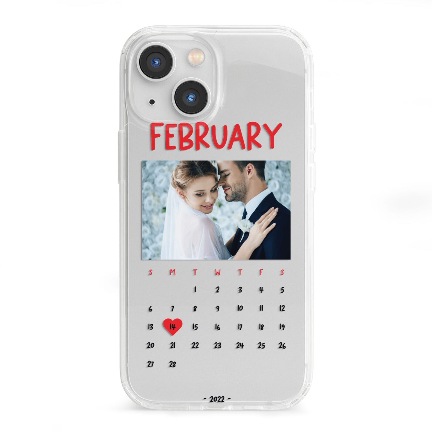 Photo Wedding Anniversary iPhone 13 Mini Clear Bumper Case