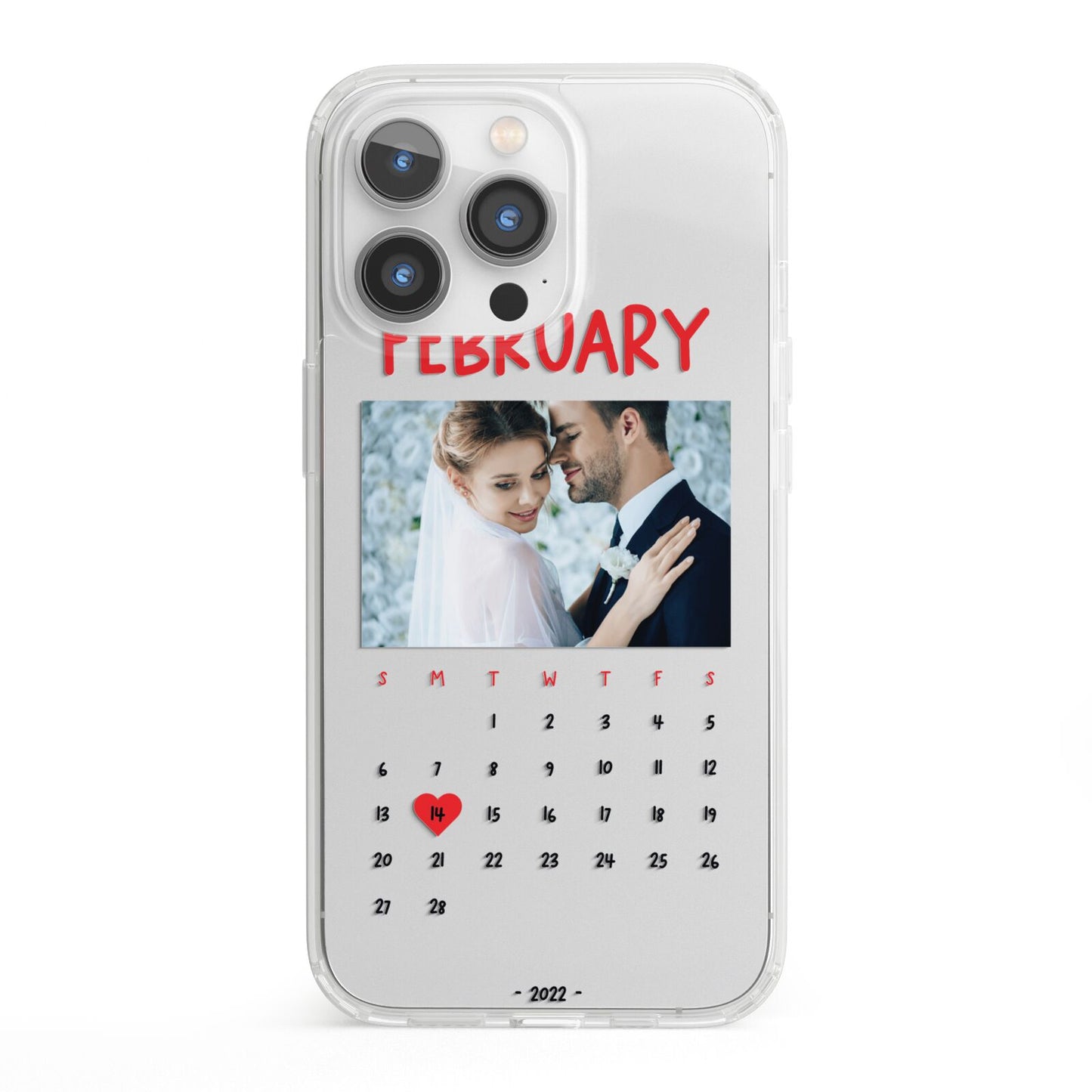 Photo Wedding Anniversary iPhone 13 Pro Clear Bumper Case