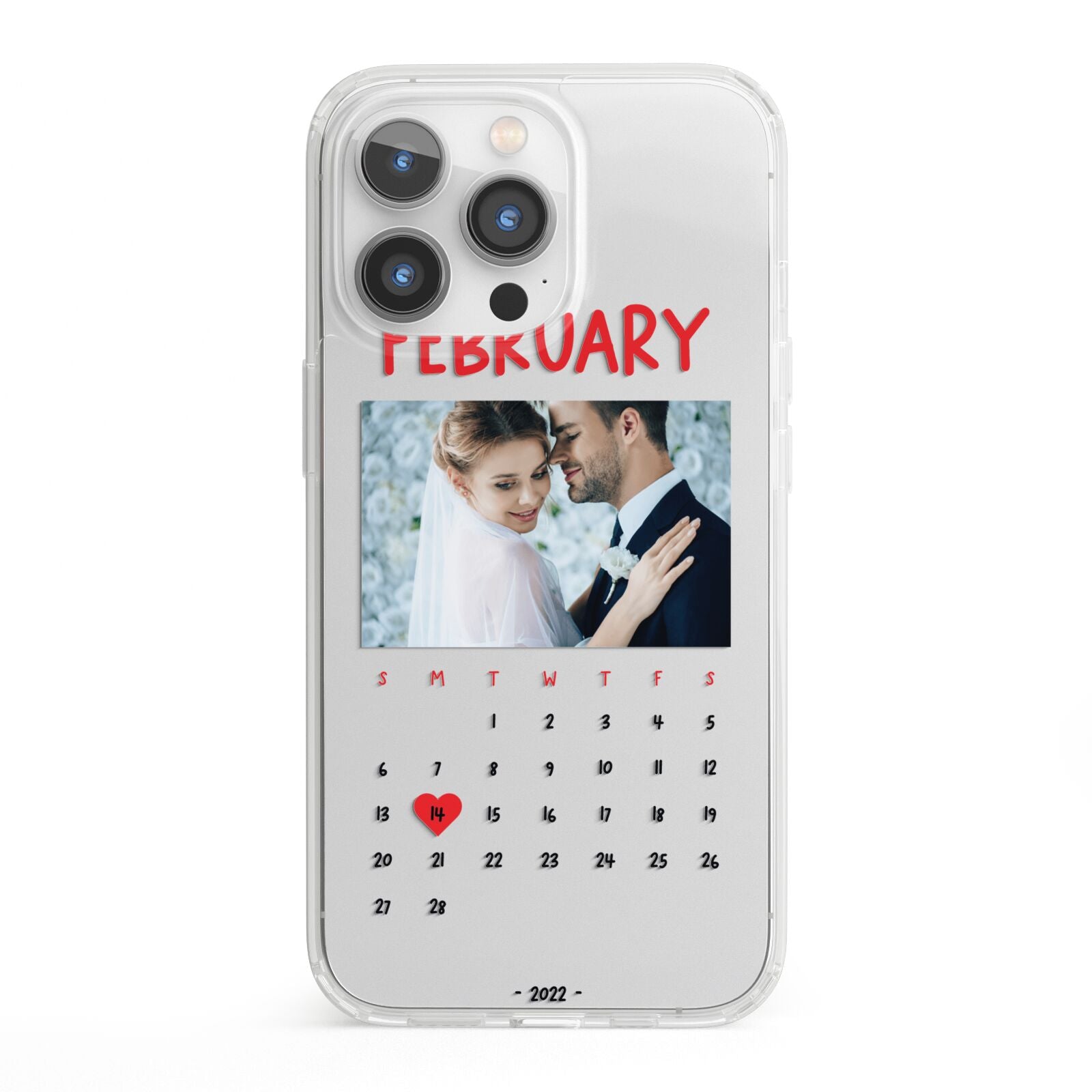 Photo Wedding Anniversary iPhone 13 Pro Clear Bumper Case
