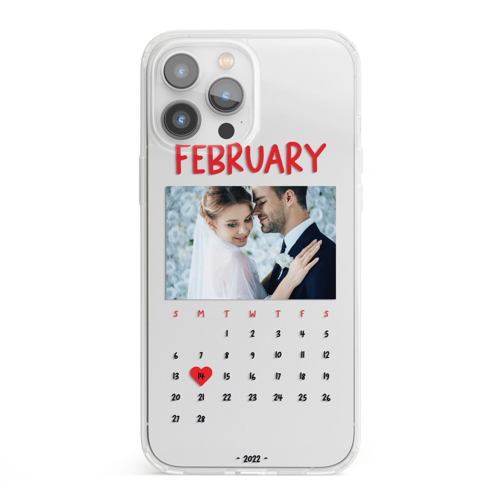 Photo Wedding Anniversary iPhone 13 Pro Max Clear Bumper Case