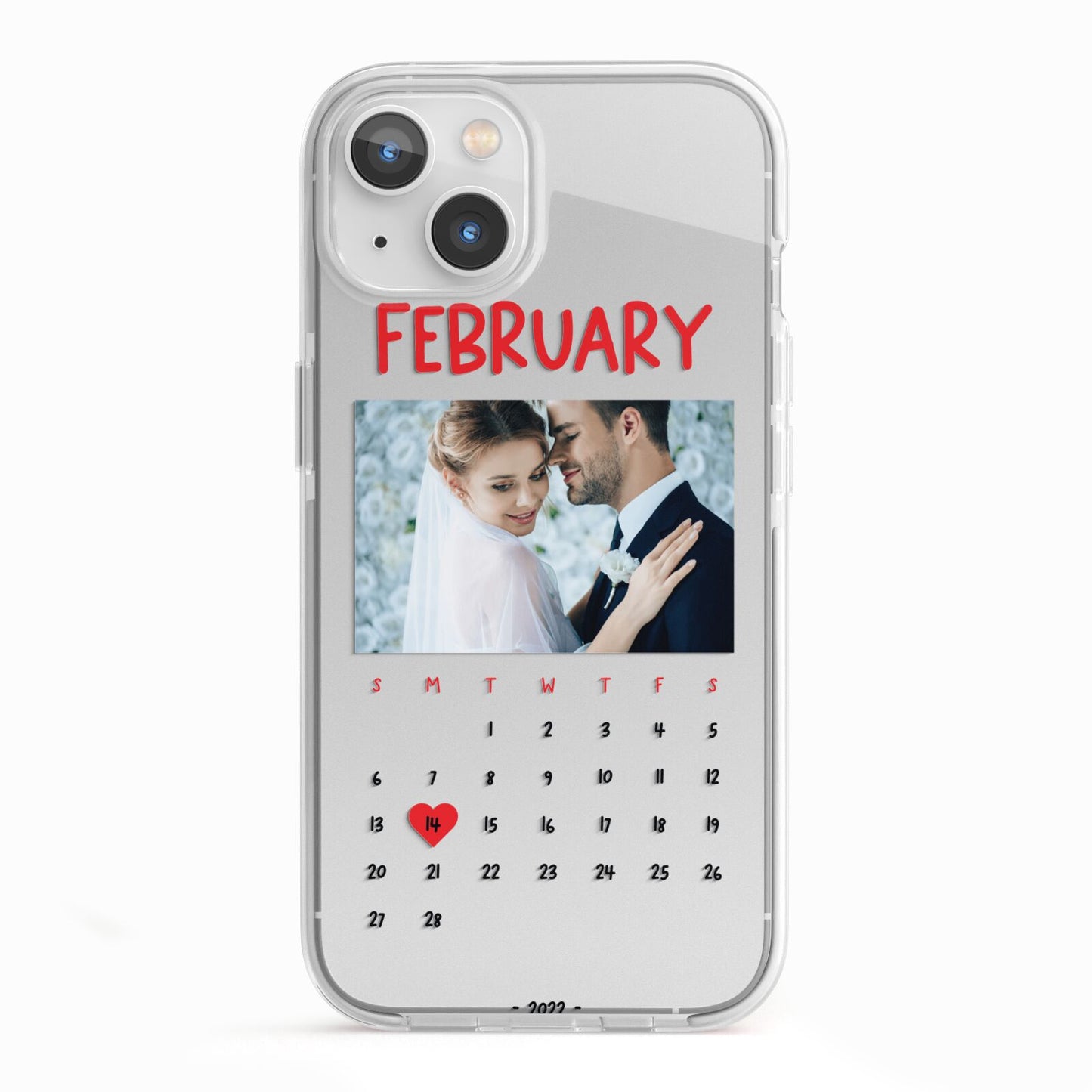 Photo Wedding Anniversary iPhone 13 TPU Impact Case with White Edges