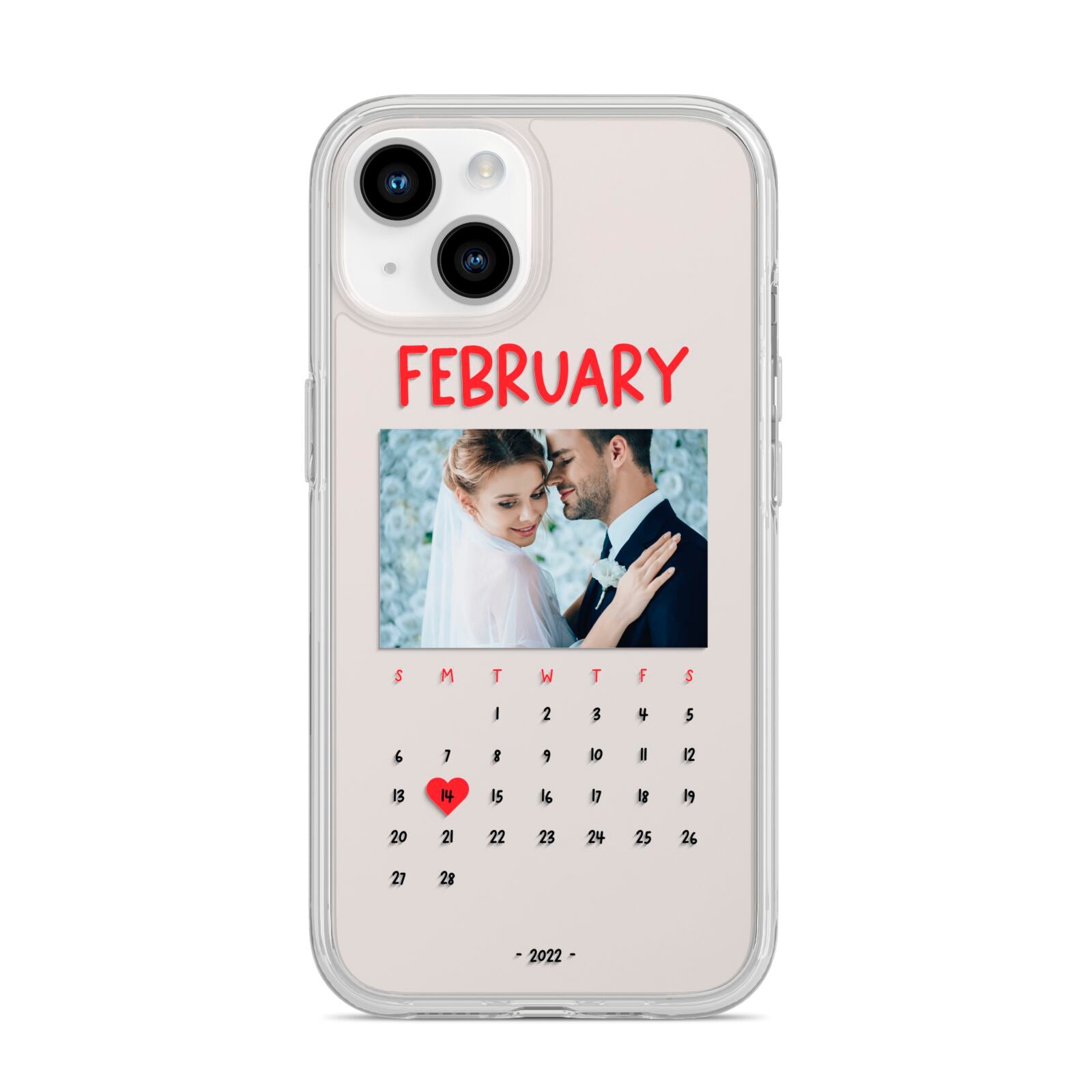 Photo Wedding Anniversary iPhone 14 Clear Tough Case Starlight