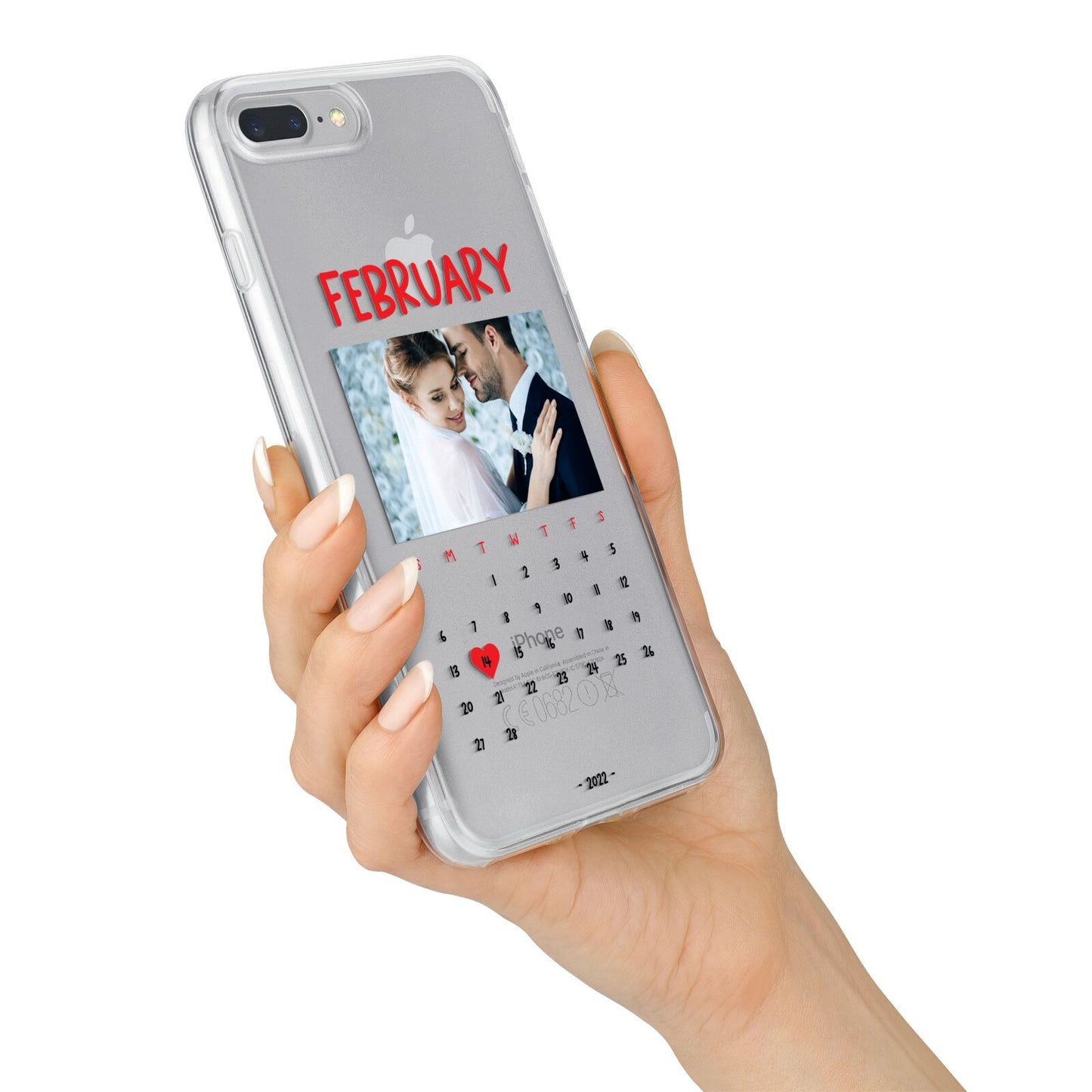 Photo Wedding Anniversary iPhone 7 Plus Bumper Case on Silver iPhone Alternative Image