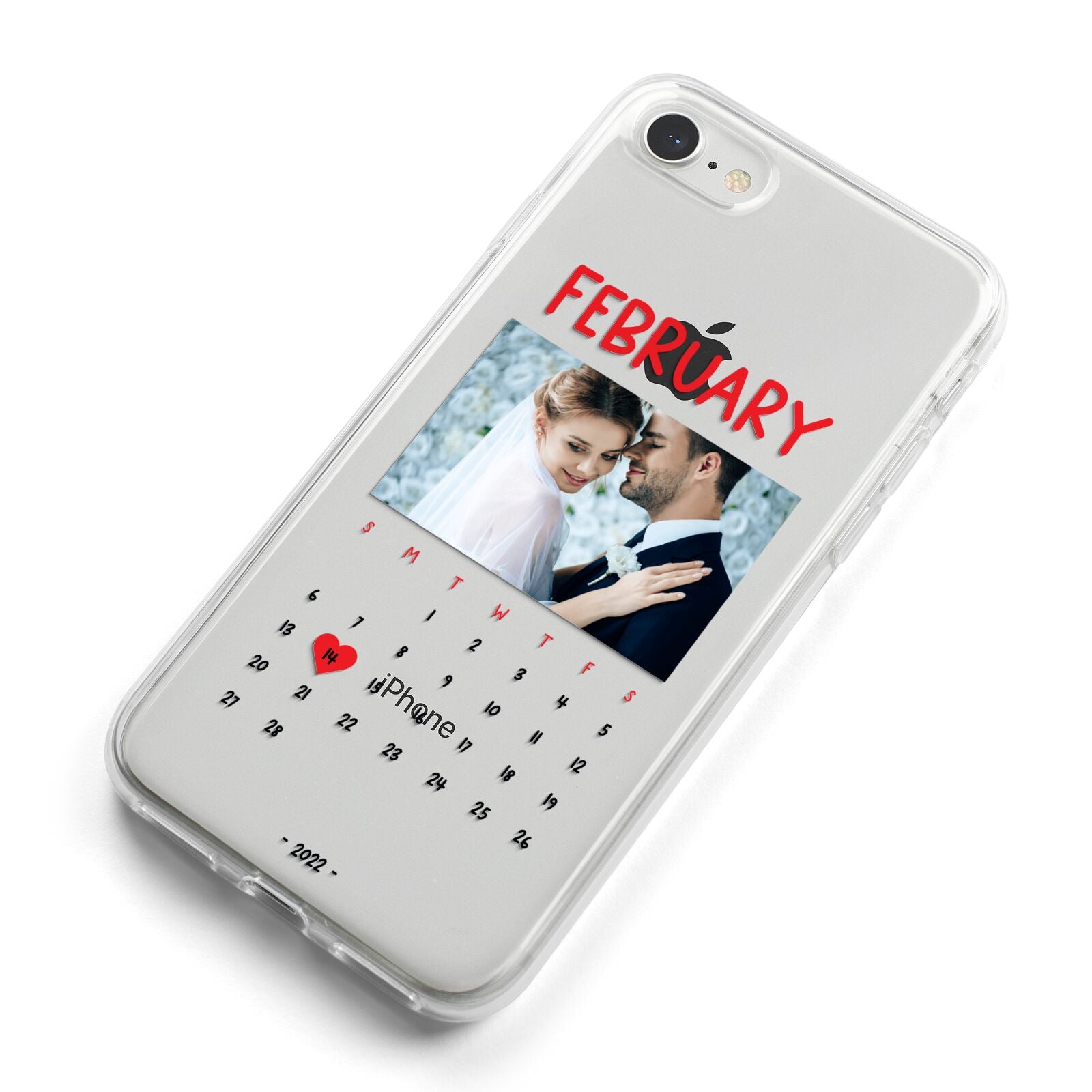 Photo Wedding Anniversary iPhone 8 Bumper Case on Silver iPhone Alternative Image