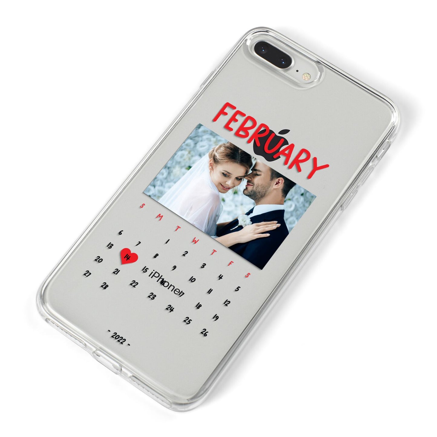 Photo Wedding Anniversary iPhone 8 Plus Bumper Case on Silver iPhone Alternative Image