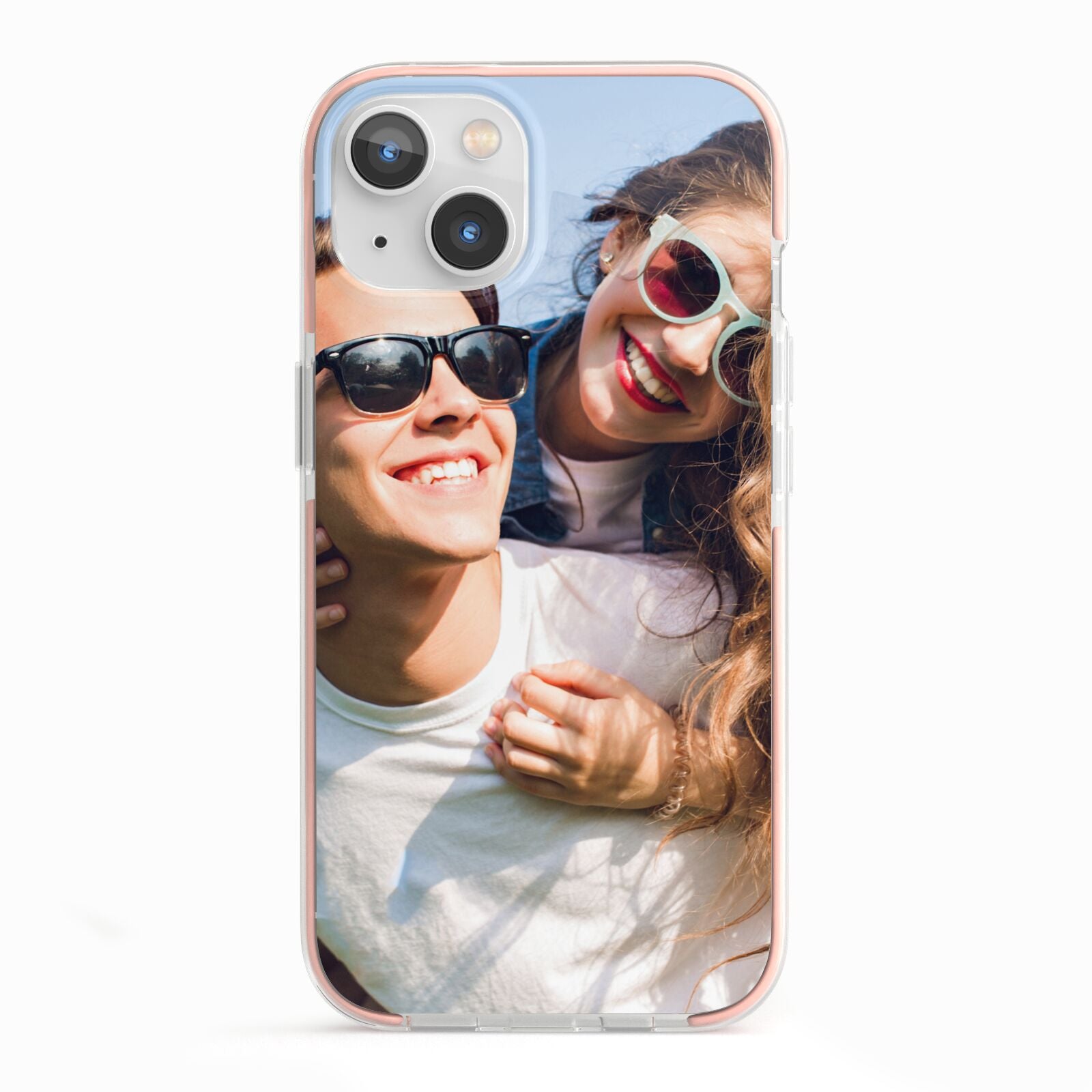 Photo iPhone 13 TPU Impact Case with Pink Edges
