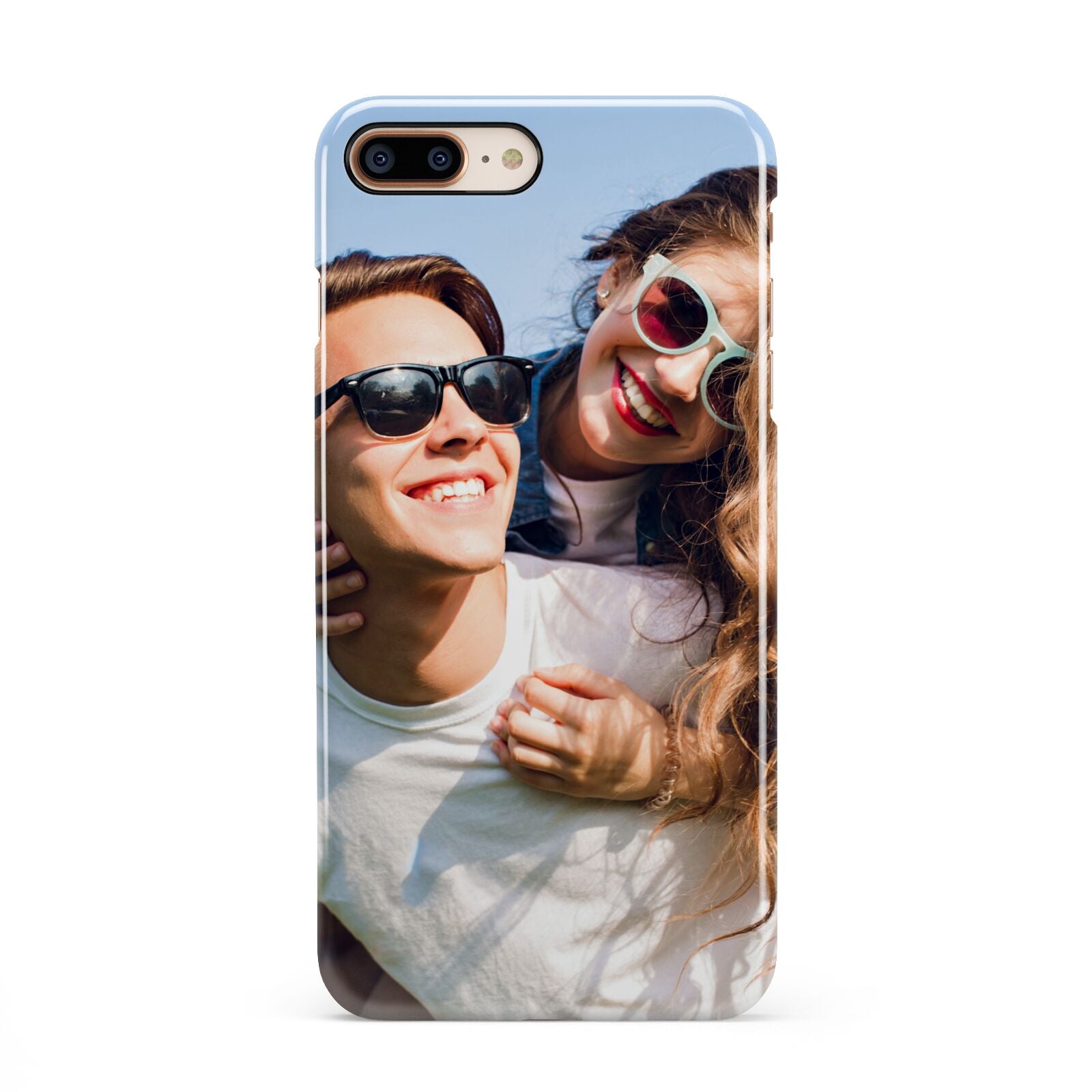 Photo iPhone 8 Plus 3D Snap Case on Gold Phone