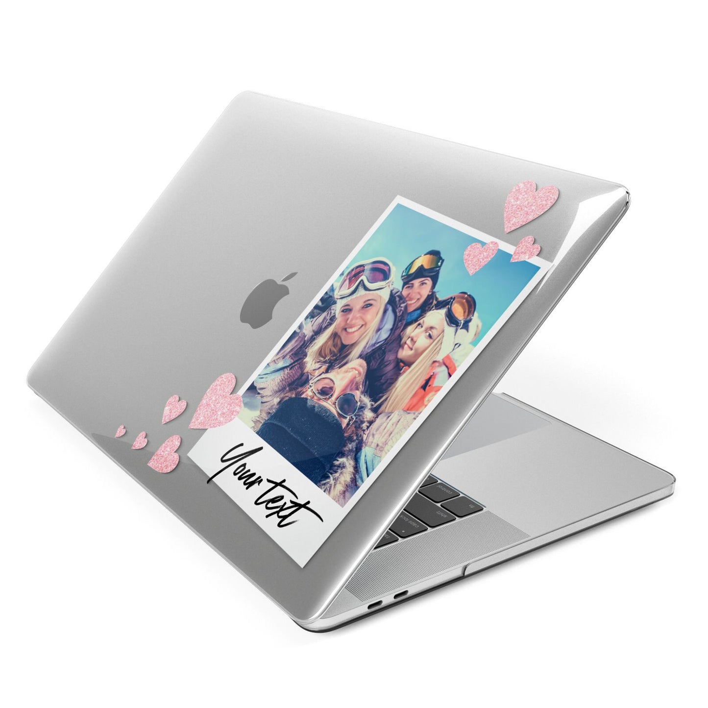 Photo with Text Apple MacBook Case Side View