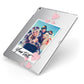 Photo with Text Apple iPad Case on Silver iPad Side View