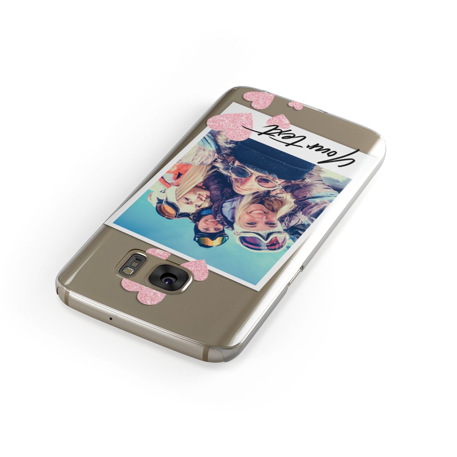 Photo with Text Samsung Galaxy Case Front Close Up