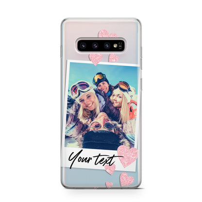 Photo with Text Samsung Galaxy S10 Case