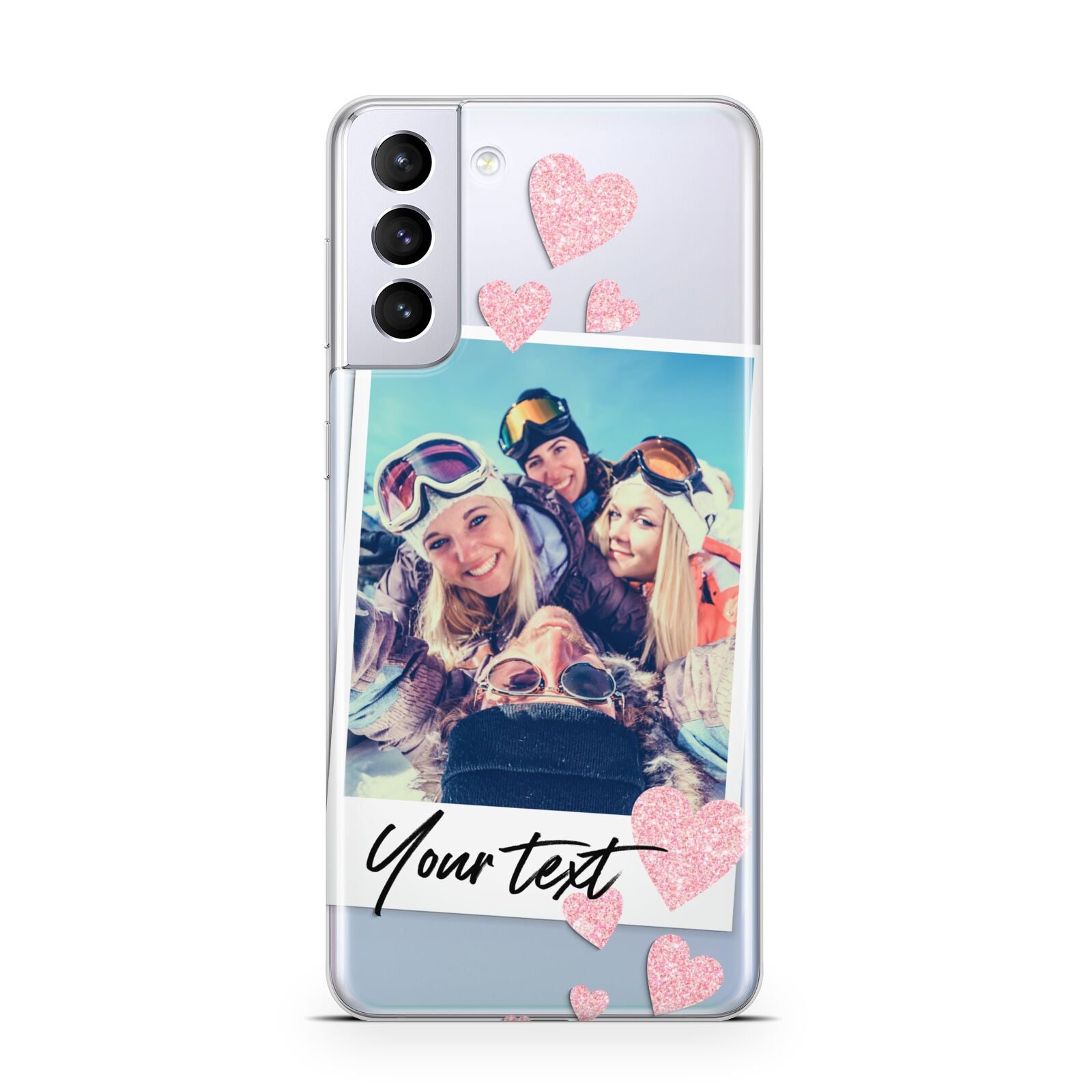 Photo with Text Samsung S21 Plus Phone Case