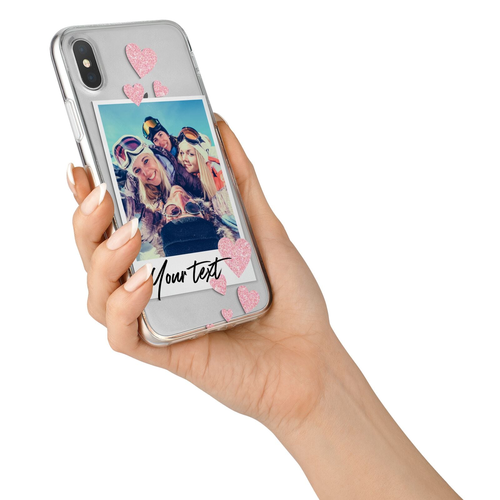 Photo with Text iPhone X Bumper Case on Silver iPhone Alternative Image 2
