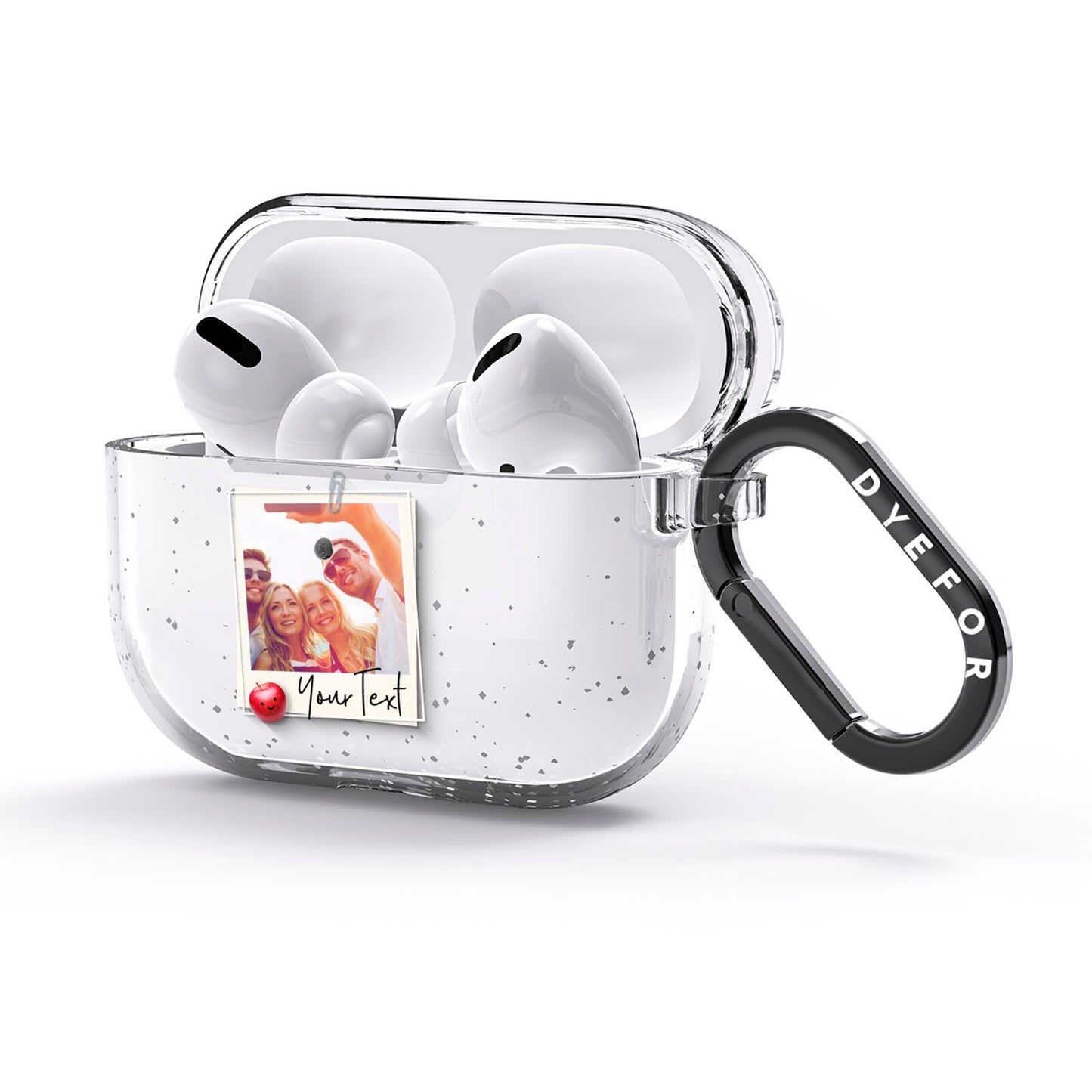 Photograph and Name AirPods Glitter Case 3rd Gen Side Image