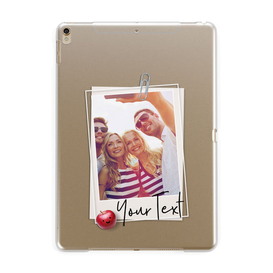 Photograph and Name Apple iPad Gold Case