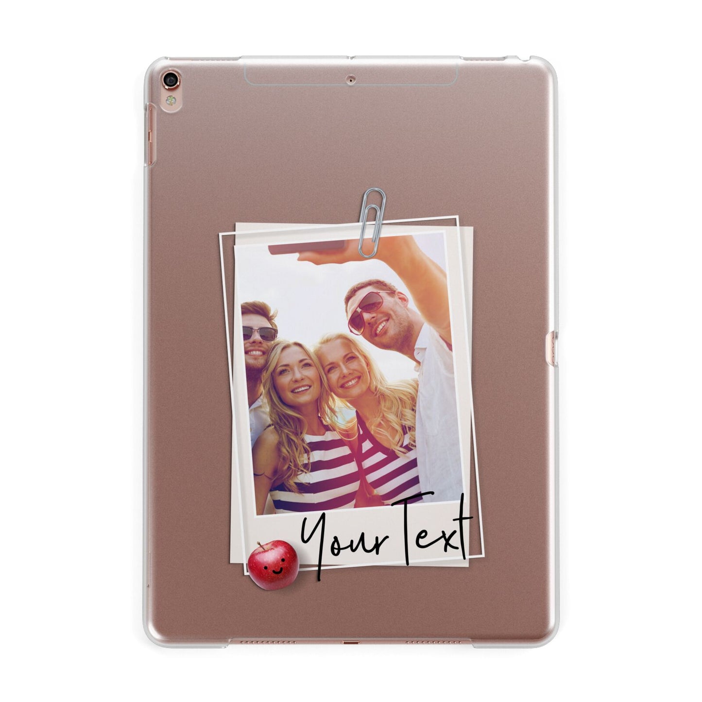 Photograph and Name Apple iPad Rose Gold Case