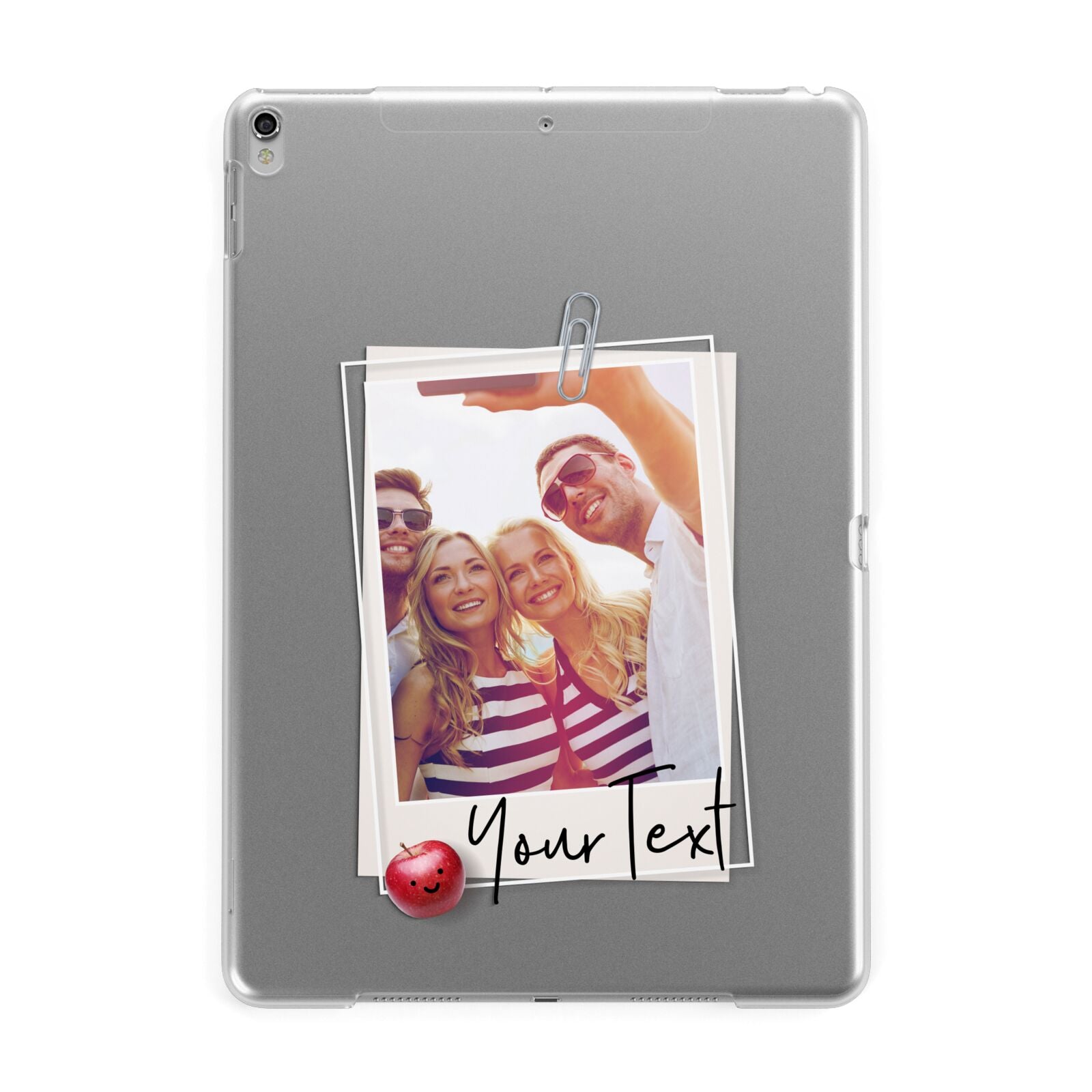 Photograph and Name Apple iPad Silver Case