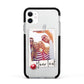 Photograph and Name Apple iPhone 11 in White with Black Impact Case