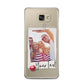 Photograph and Name Samsung Galaxy A5 2016 Case on gold phone