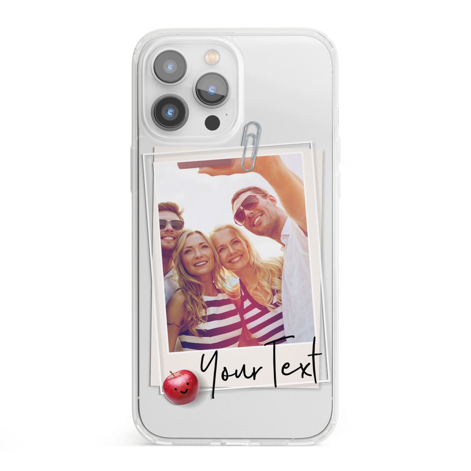 Photograph and Name iPhone 13 Pro Max Clear Bumper Case