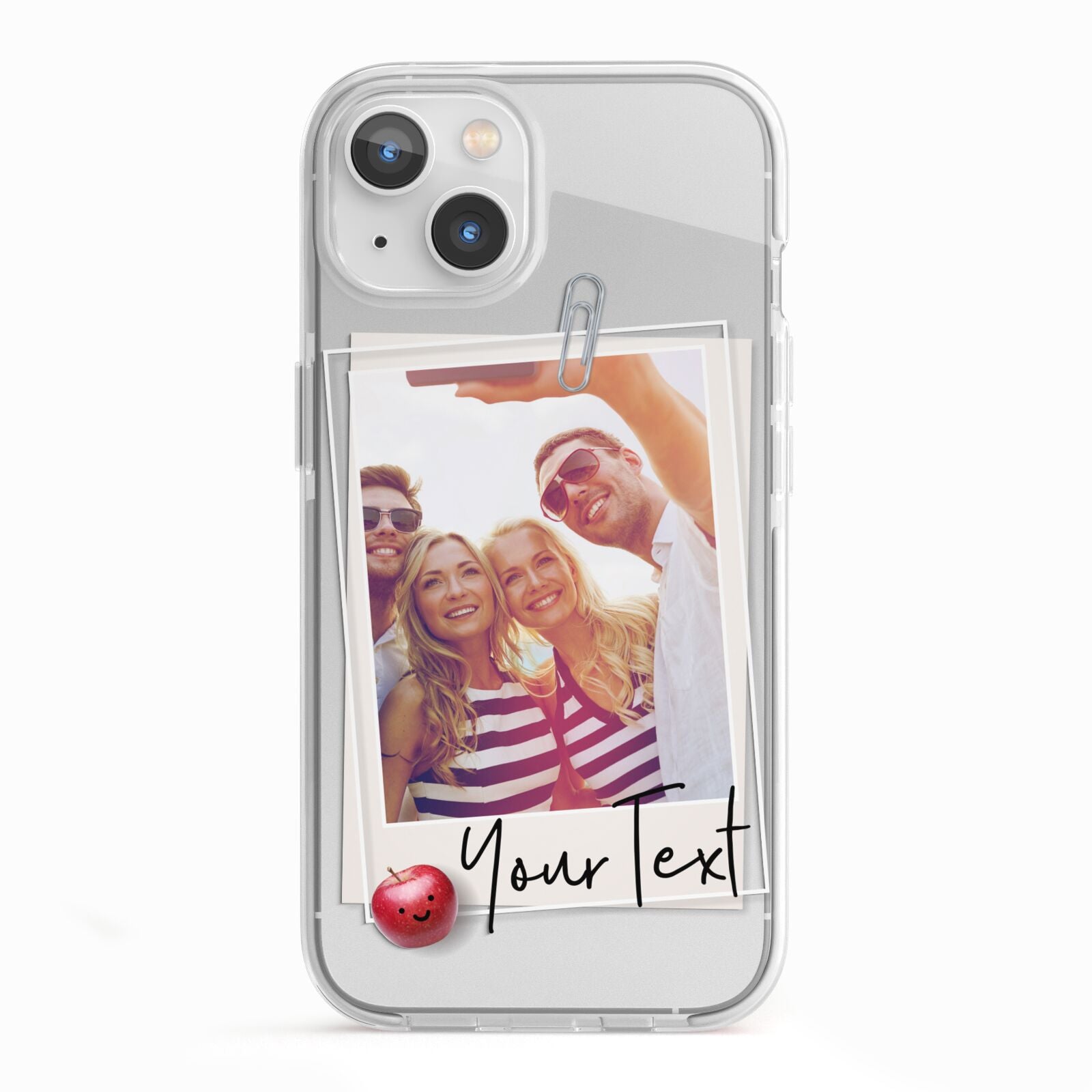 Photograph and Name iPhone 13 TPU Impact Case with White Edges