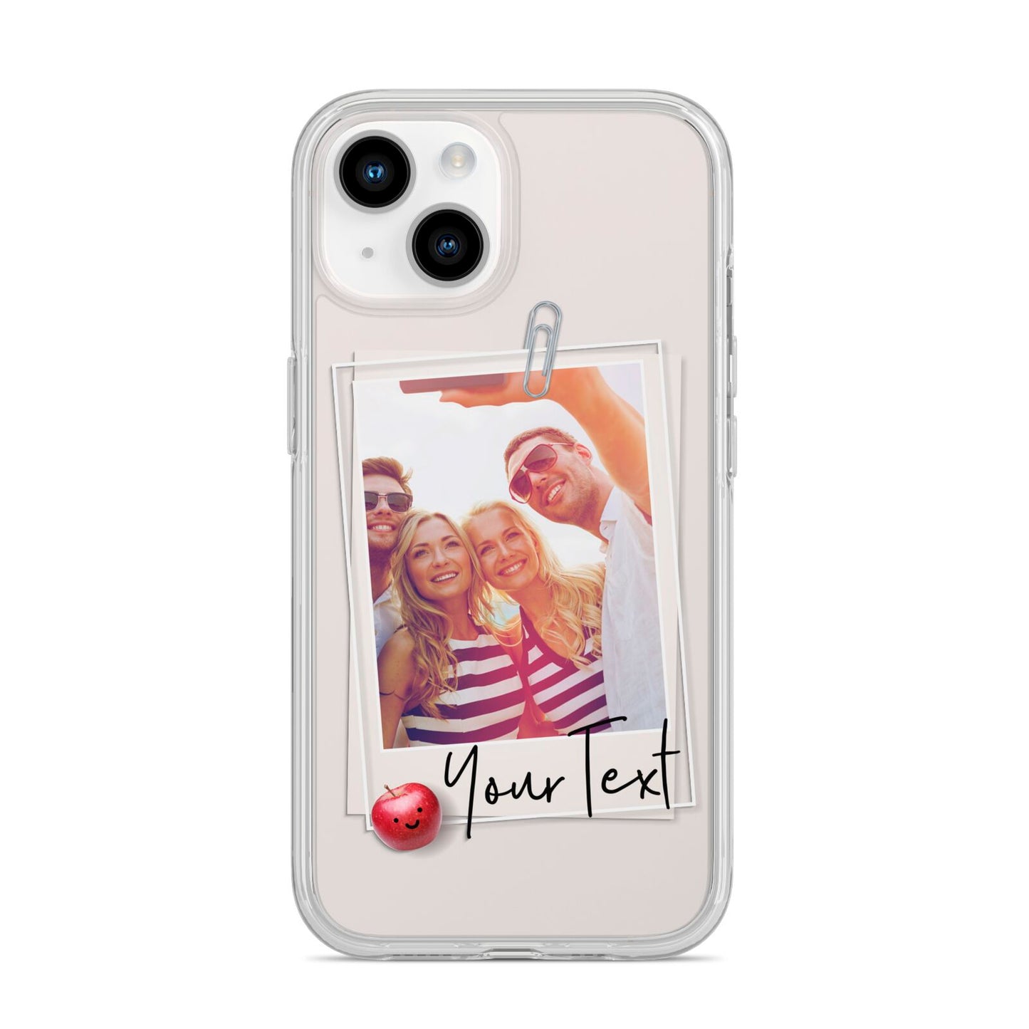 Photograph and Name iPhone 14 Clear Tough Case Starlight