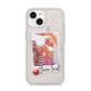Photograph and Name iPhone 14 Glitter Tough Case Starlight