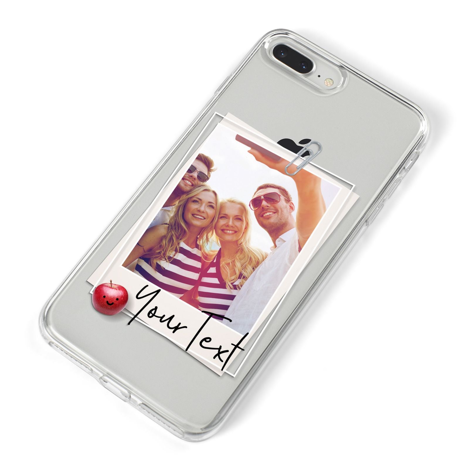 Photograph and Name iPhone 8 Plus Bumper Case on Silver iPhone Alternative Image