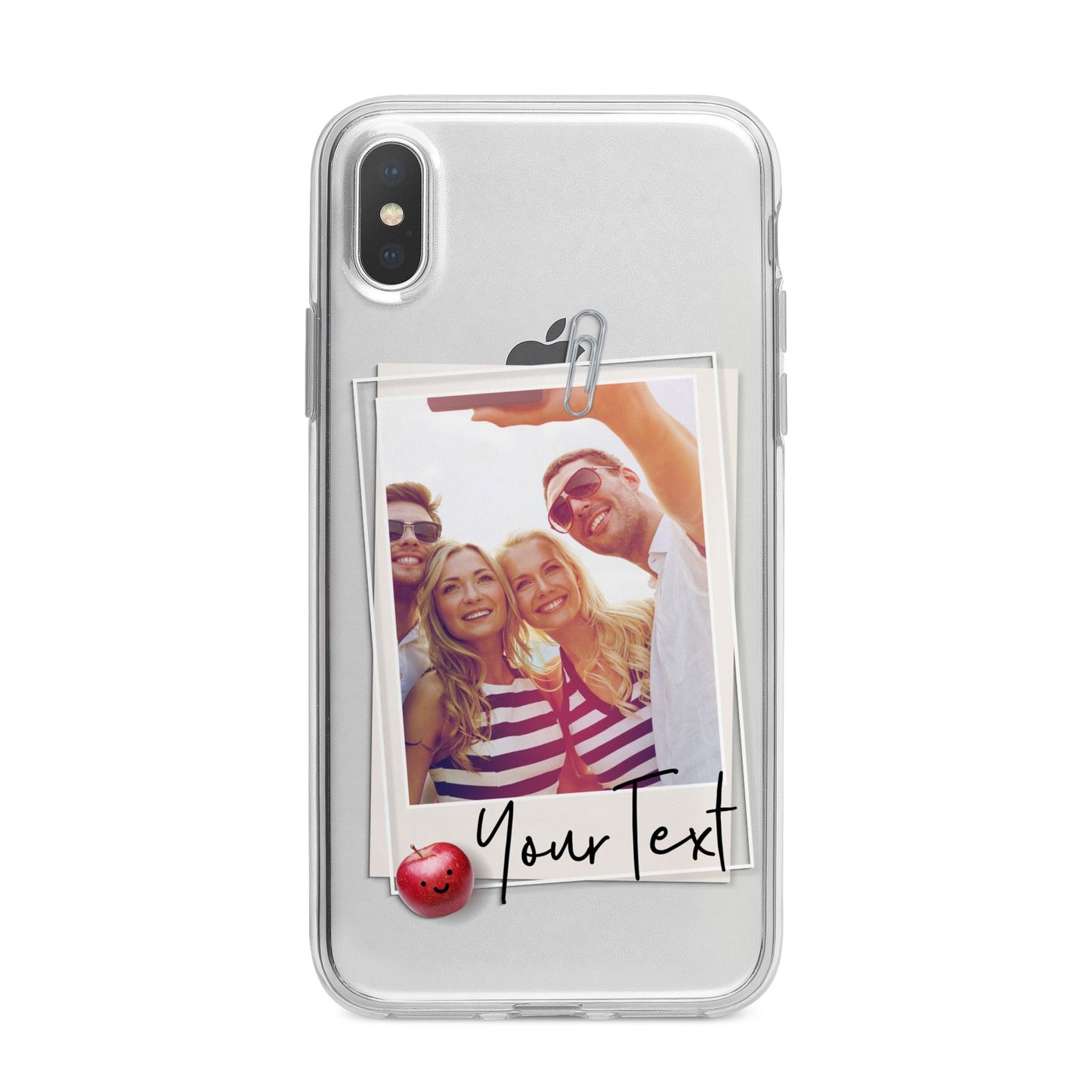 Photograph and Name iPhone X Bumper Case on Silver iPhone Alternative Image 1