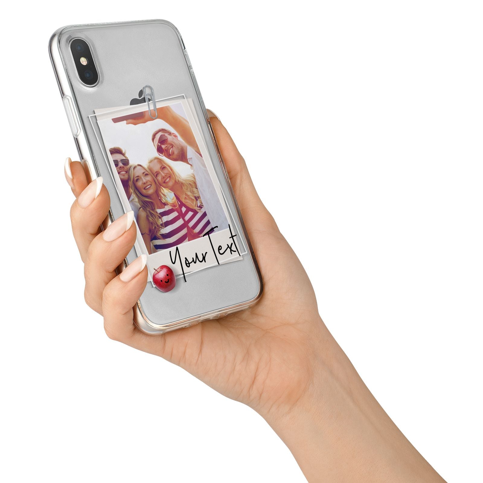 Photograph and Name iPhone X Bumper Case on Silver iPhone Alternative Image 2