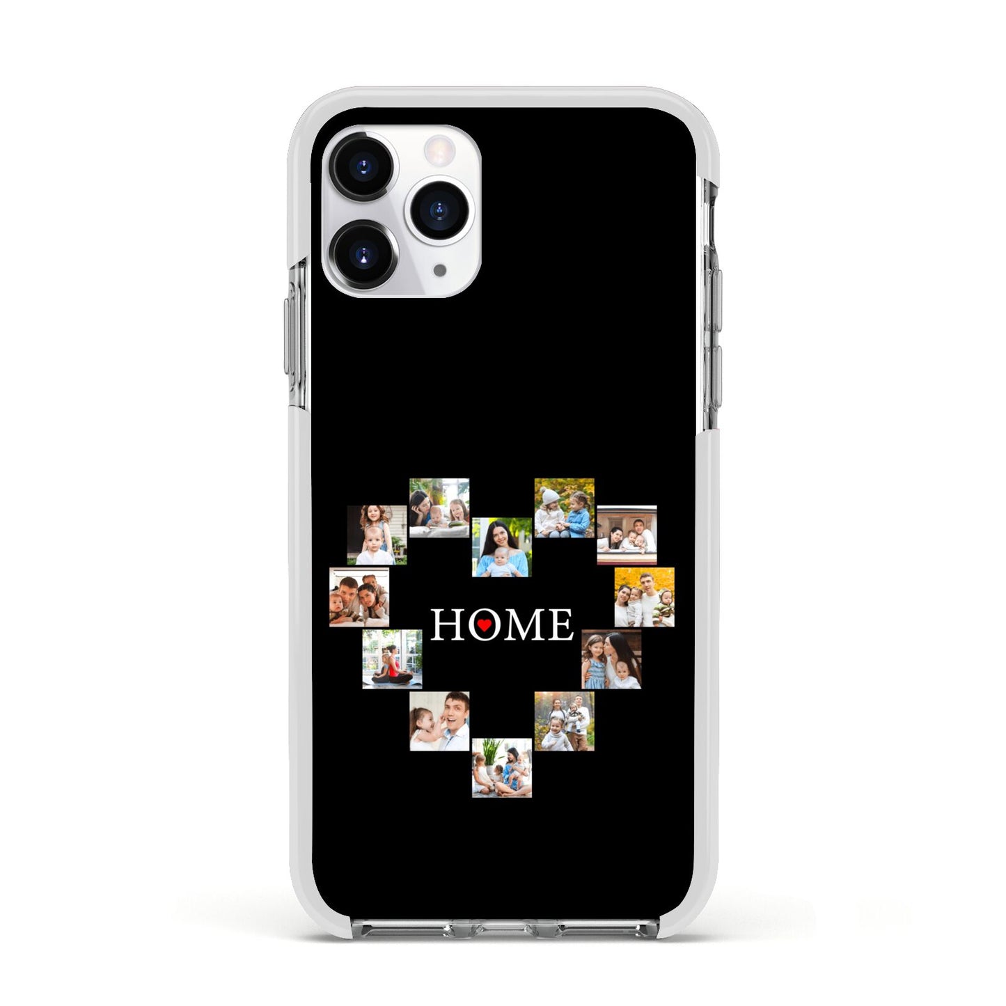 Photos of Home Personalised Apple iPhone 11 Pro in Silver with White Impact Case